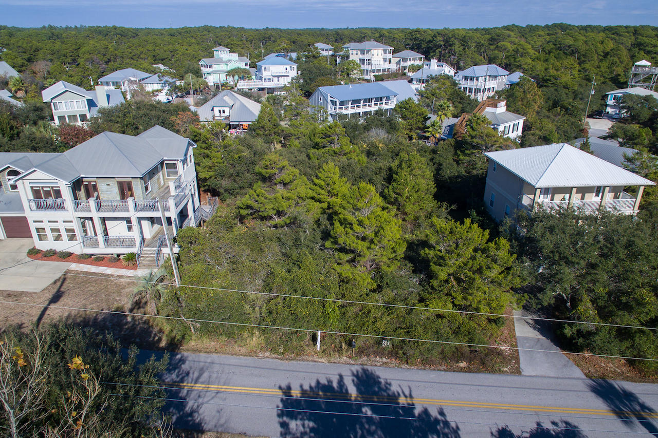 Lot 16 Baird Santa Rosa Beach Santa Rosa Beach, FL 32459 - Photo 4 of 8 an aerial view of a house with a garden