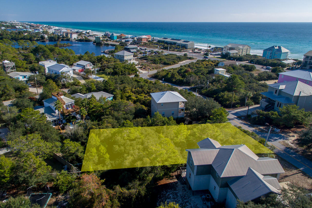 Lot 16 Baird Santa Rosa Beach Santa Rosa Beach, FL 32459 - Photo 7 of 8 an aerial view of residential houses with outdoor space and swimming pool