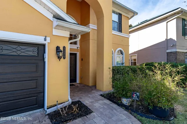 a view of a front door of house