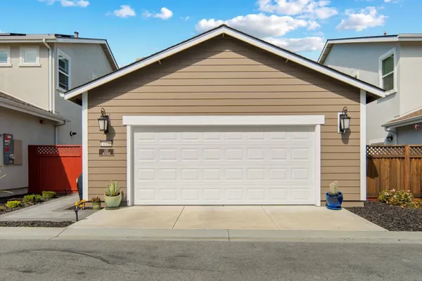 a view of a house with a garage