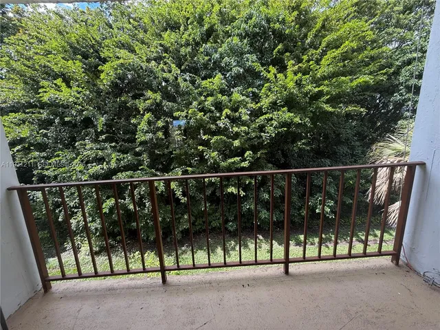 a view of a balcony