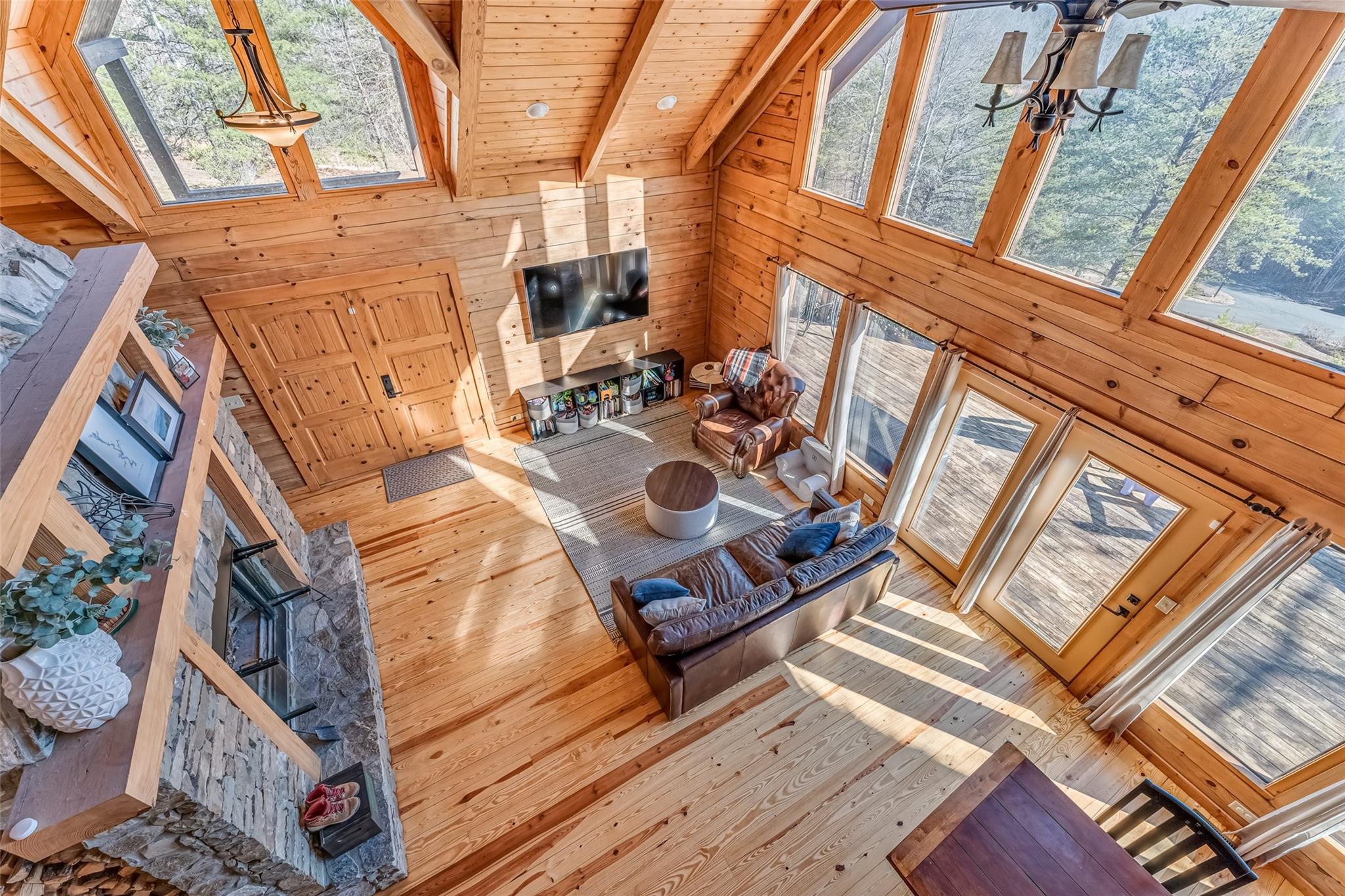 61 North Boundary Rd Mill Spring Mill Spring, NC 28756 - Photo 33 of 46 a view of a backyard with sitting area