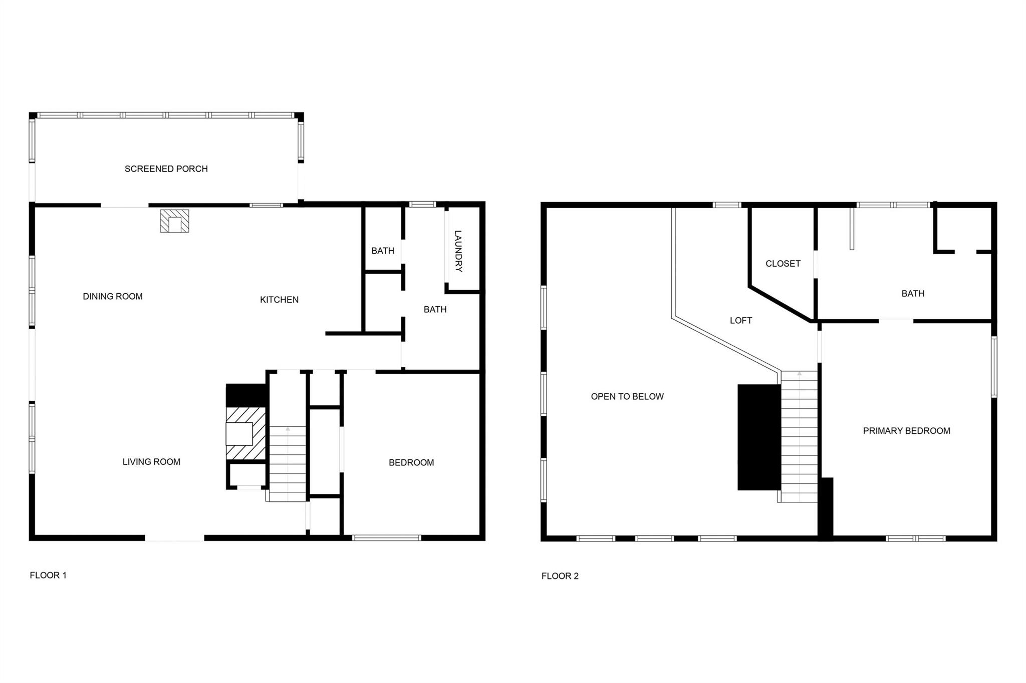61 North Boundary Rd Mill Spring Mill Spring, NC 28756 - Photo 46 of 46 a picture of floor plan