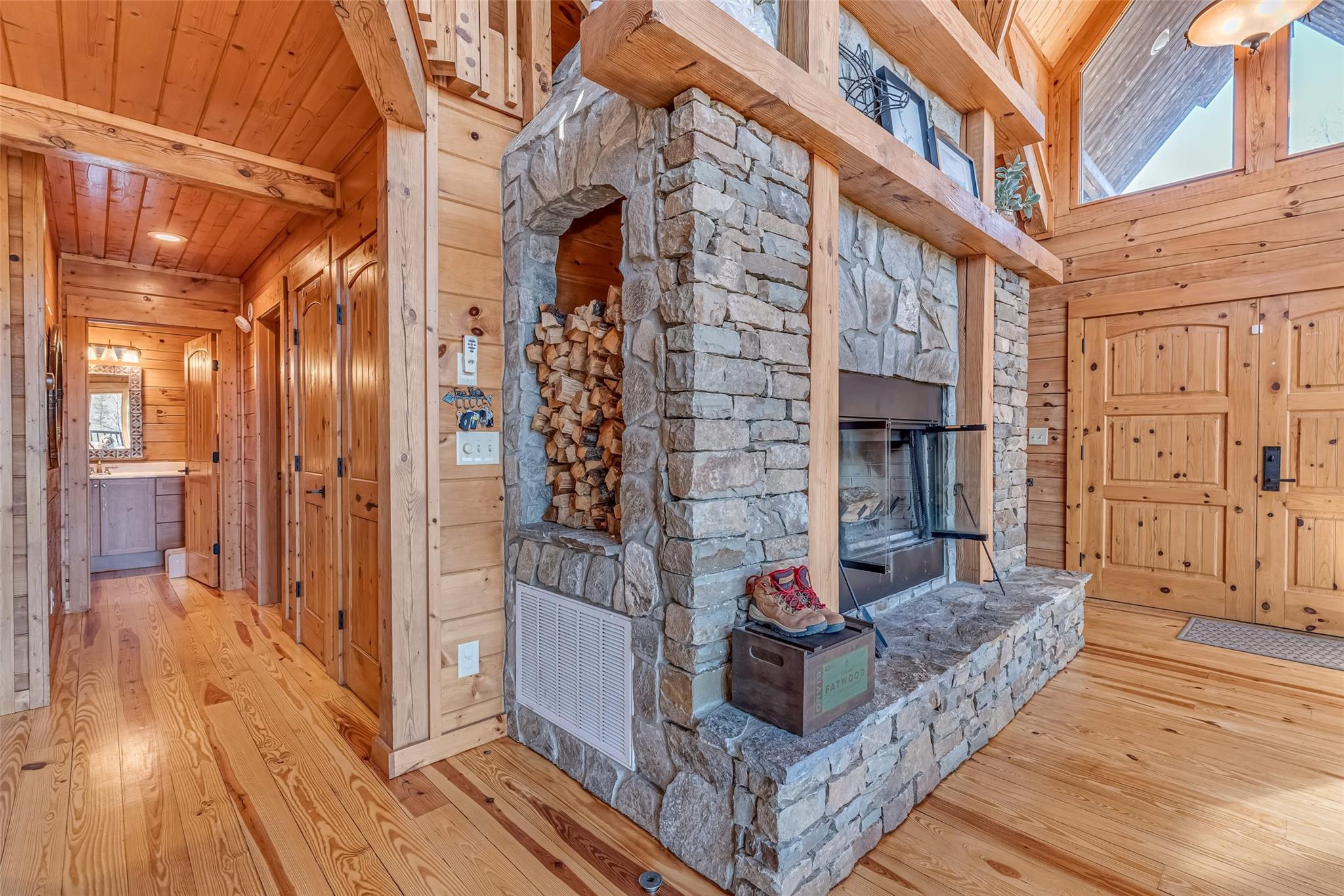 61 North Boundary Rd Mill Spring Mill Spring, NC 28756 - Photo 5 of 46 a view of a entryway door of the house