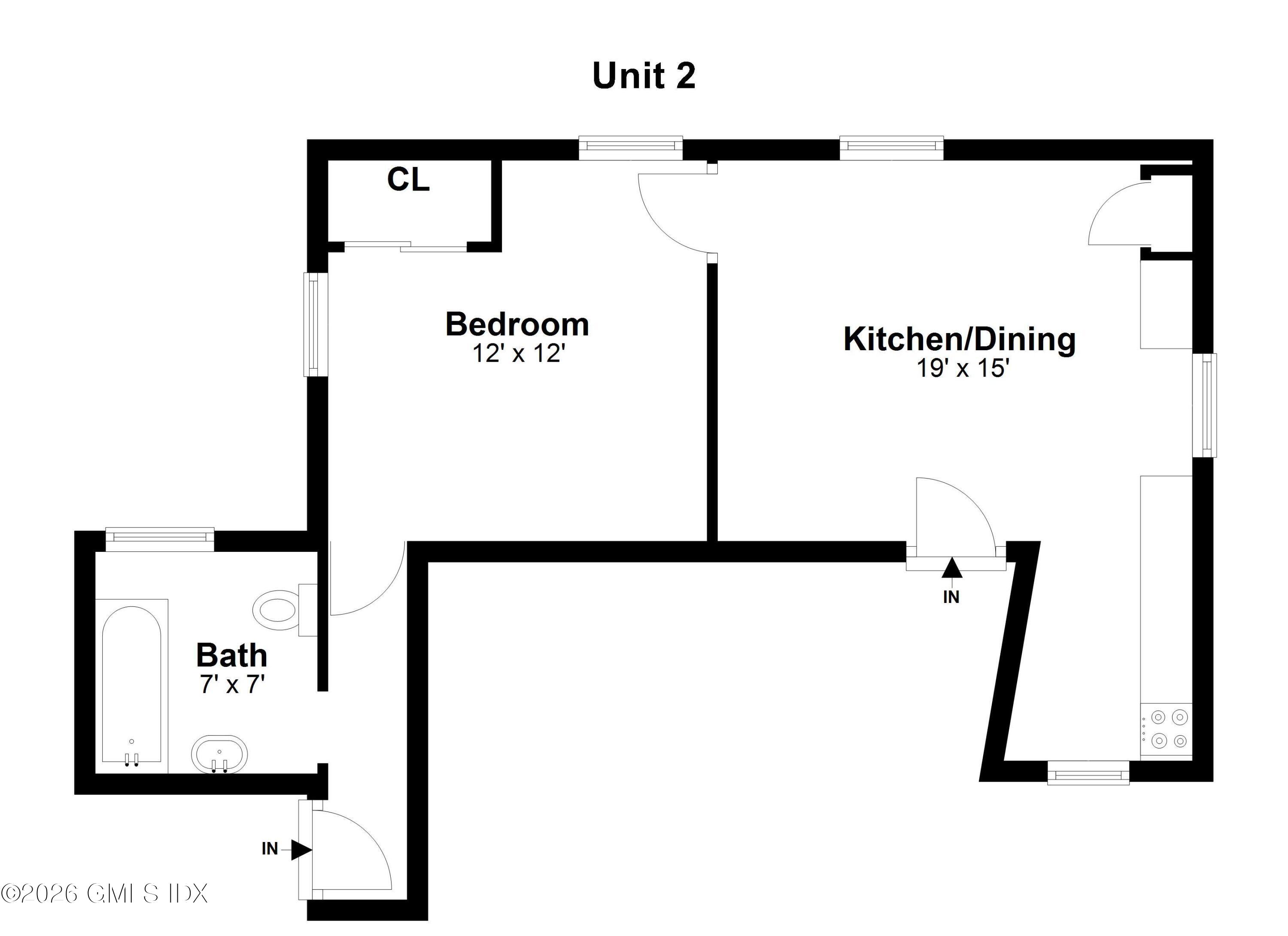 52 Highland Road, Unit 2 Stamford, CT 06902 - Photo 12 of 12 52 Highland Rd, 2 Floor plan