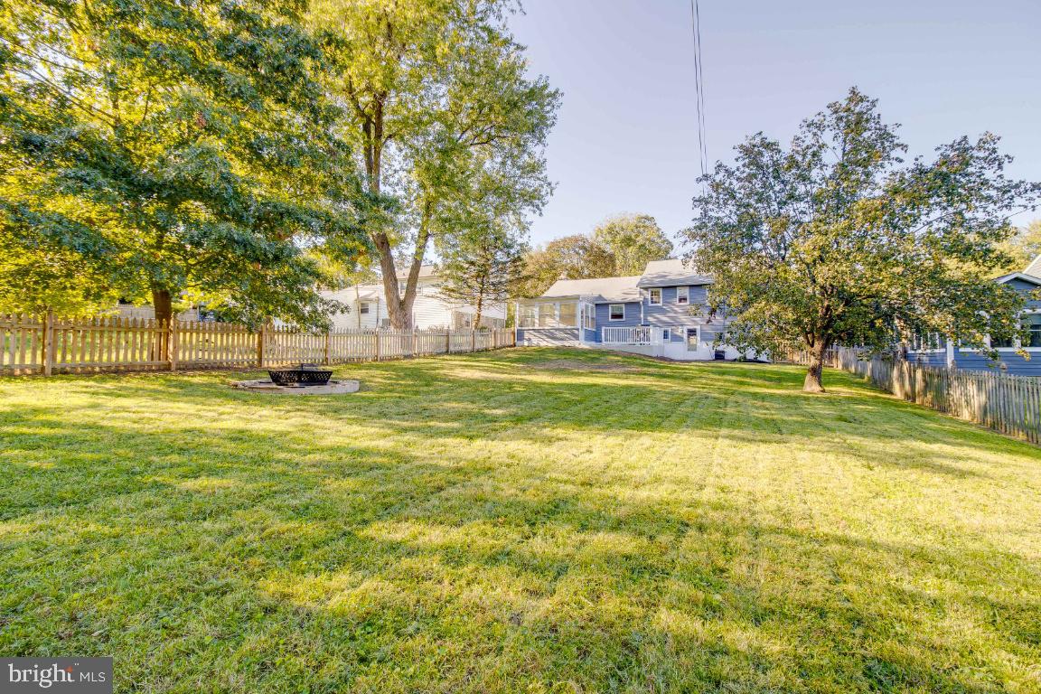 11 Croftley Road Lutherville-Timonium, MD 21093 - Photo 38 of 42 Level Back Yard with Firepit