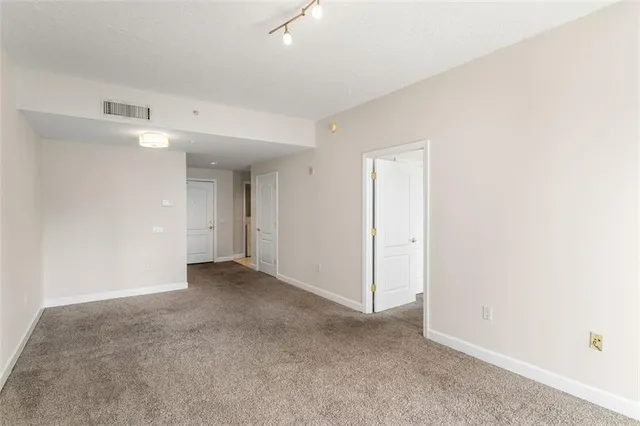 a view of an empty room