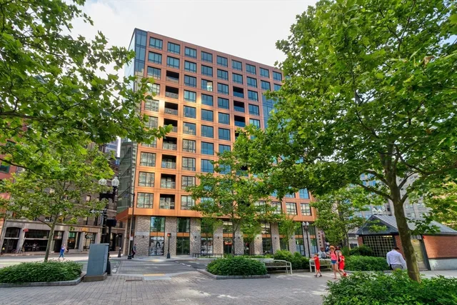 a front view of a building