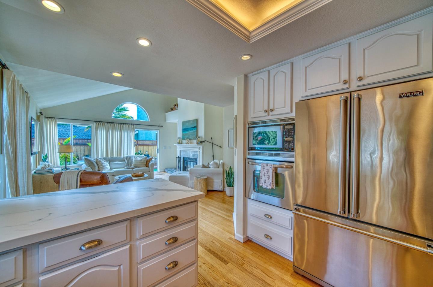 388 Greenbrier Road Half Moon Bay, CA 94019 - Photo 15 of 46 a kitchen with stainless steel appliances a refrigerator sink and cabinets