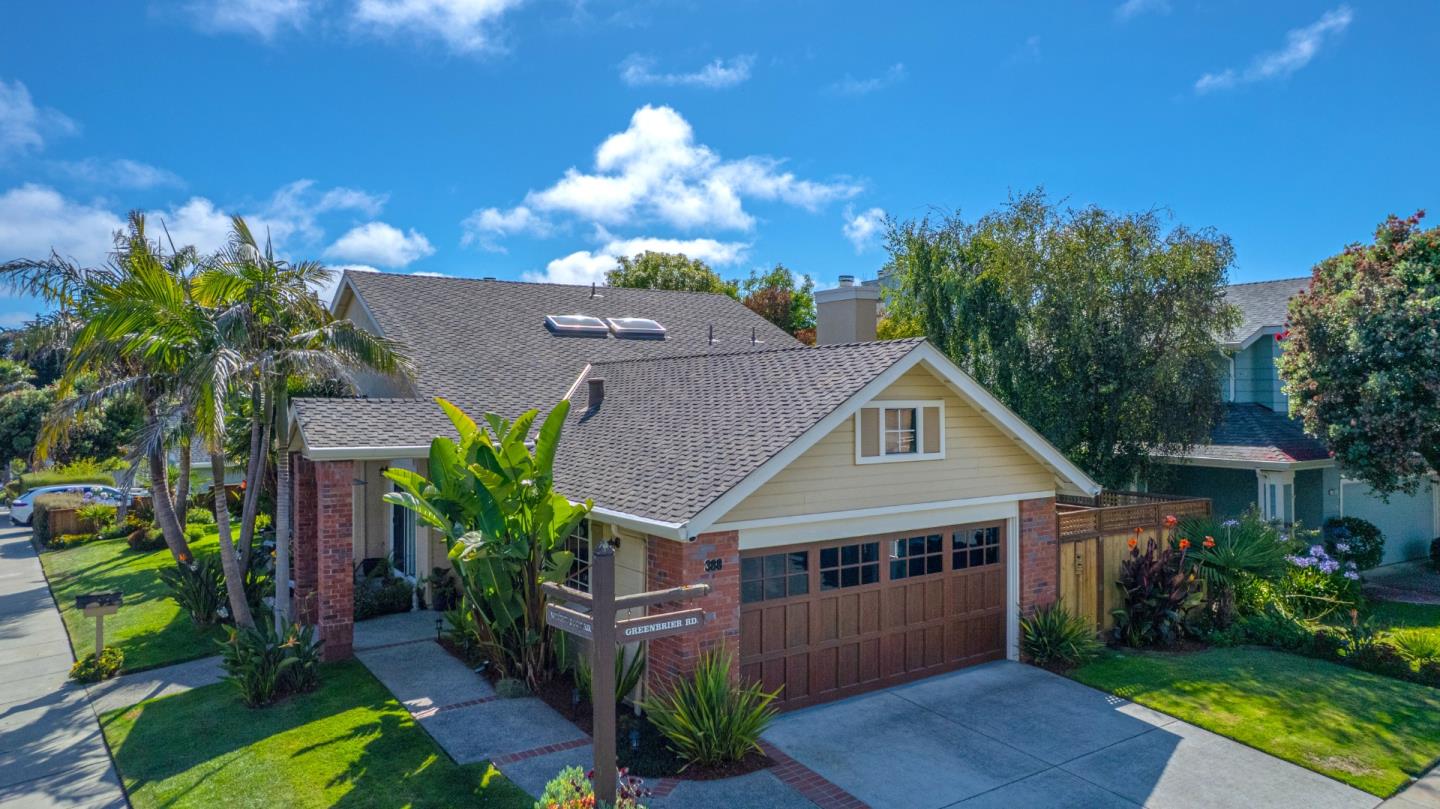 388 Greenbrier Road Half Moon Bay, CA 94019 - Photo 3 of 46 a front view of house with yard and green space