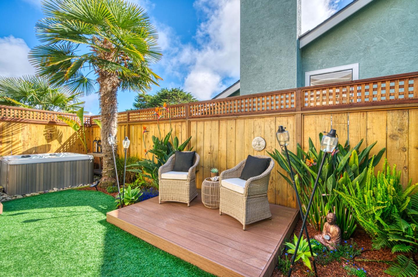 388 Greenbrier Road Half Moon Bay, CA 94019 - Photo 39 of 46 a garden view with a seating space