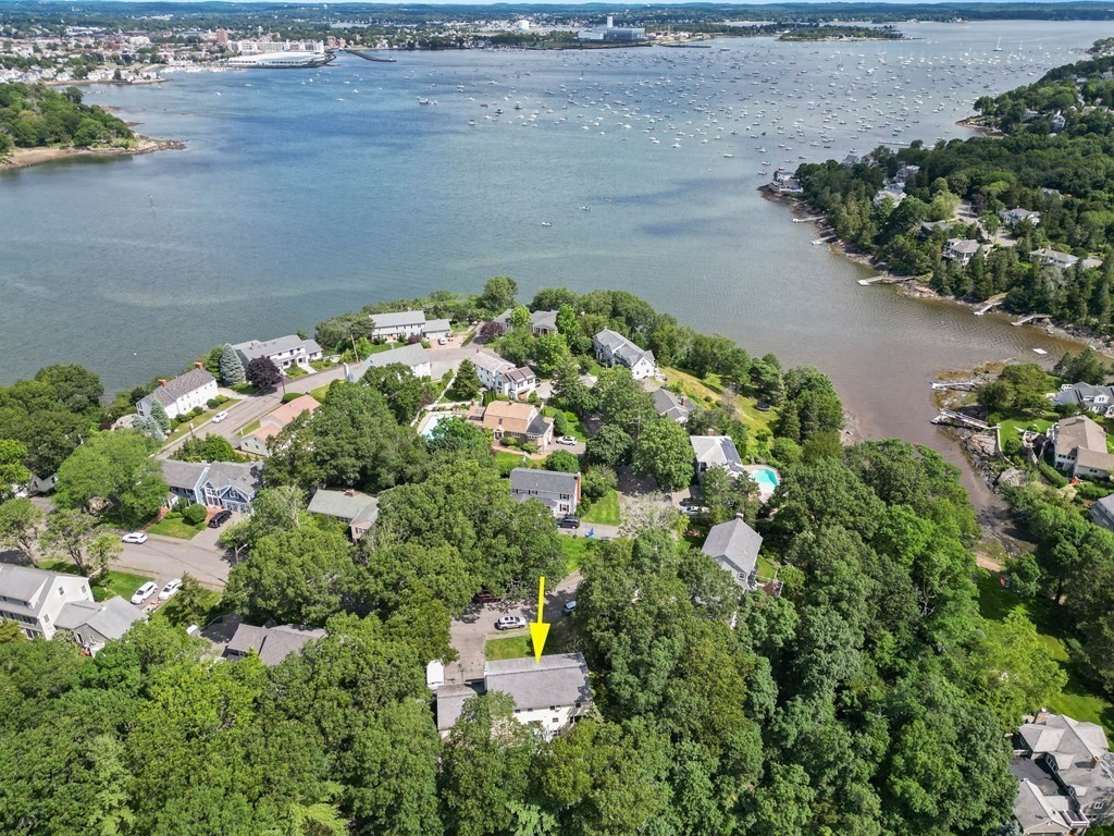 44 Crestwood Road Marblehead, MA 01945 - Photo 4 of 42 an aerial view of a house with a yard