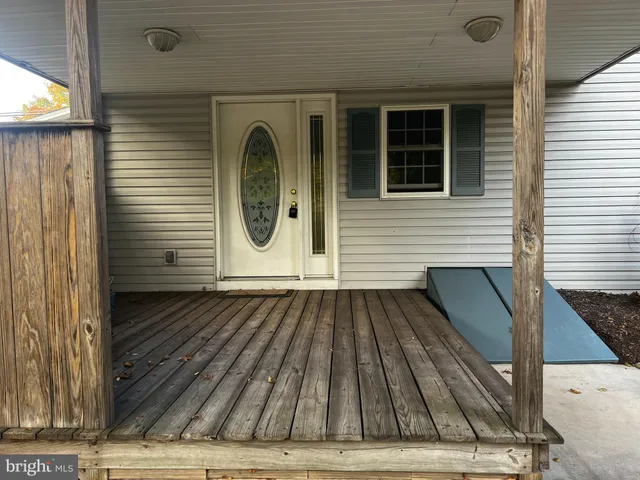a view of front door