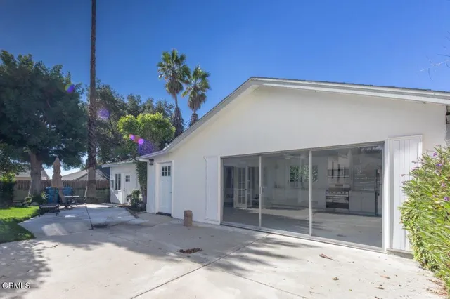 a view of a house with a patio