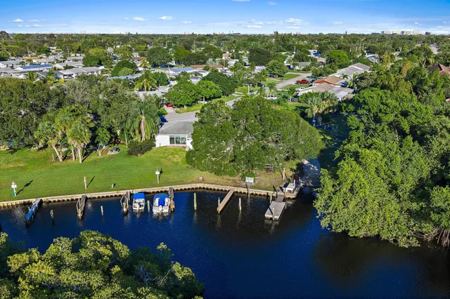 a view of a city with a houses