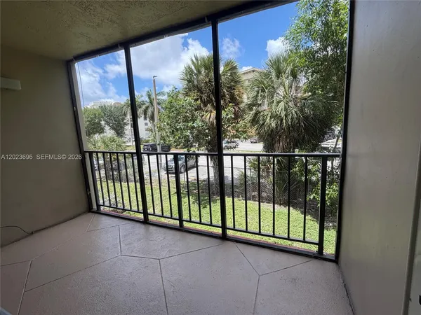 a view of a porch
