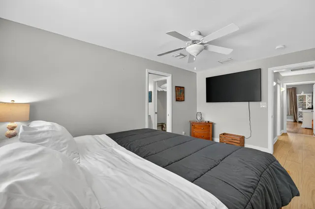 a view of swimming pool with seating space