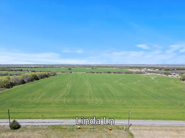 a view of a field with an ocean