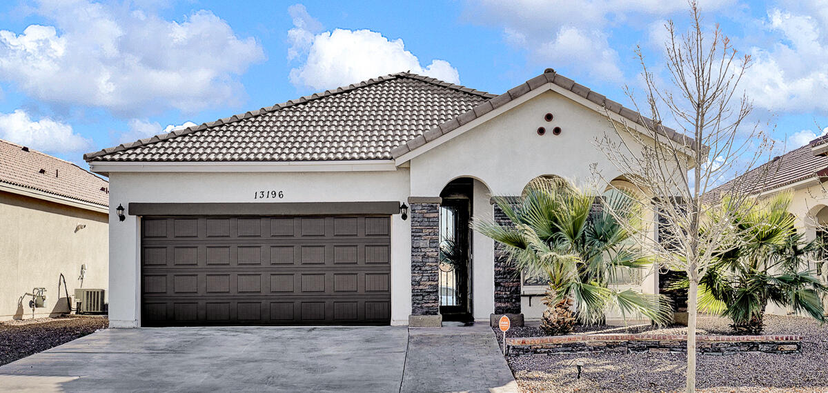 a front view of a house