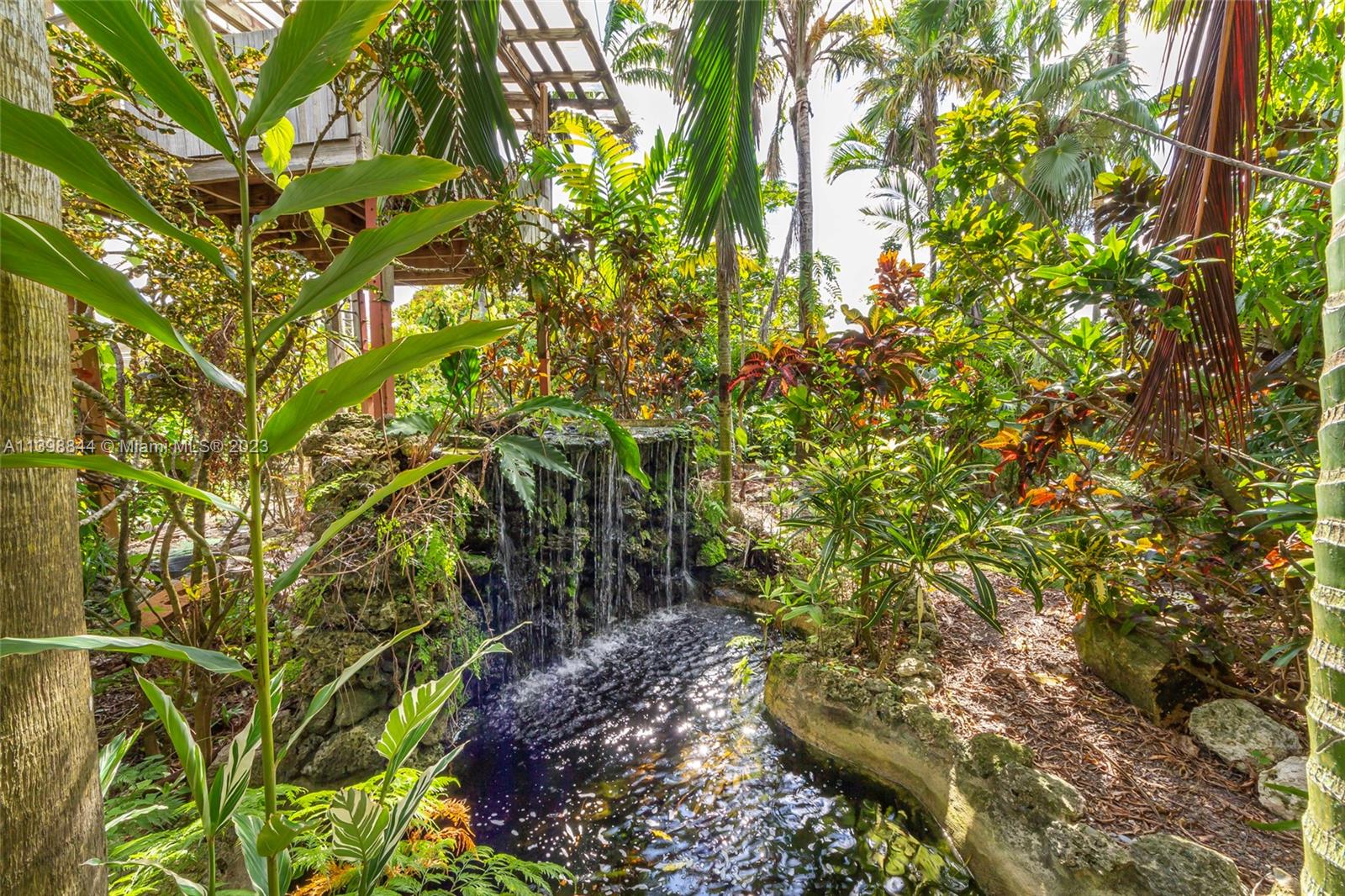 a backyard of a house