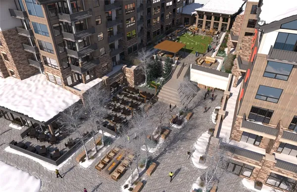 a view of a street in a building