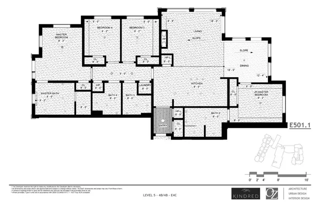 a view of a brick building with a roof deck