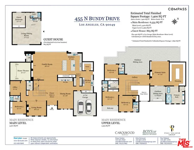 $14,995,000 | 455 North Bundy Drive, Los Angeles, CA 90049