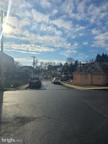 a terrace with view of city and mountain view