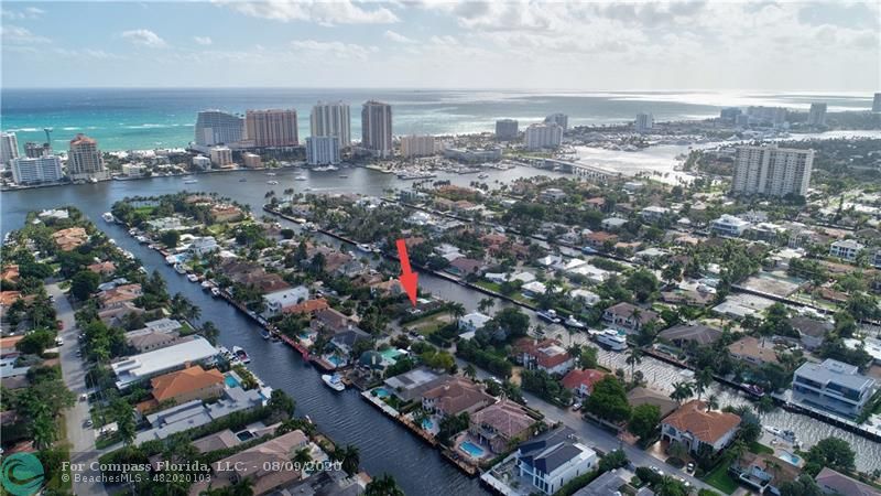 Amazing Opportunity to BUILD YOUR CUSTOM WATERFRONT DREAM HOME on a CUL DE SAC Street. 76 Seawall, Waterfront, just off Renowned Las Olas Blvd. Building on Lot is a Tear-Down.