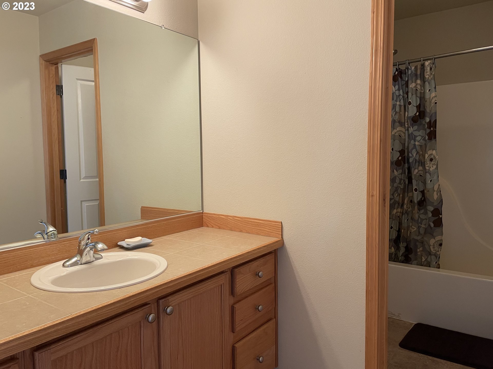 23891 Southwest Middleton Road Sherwood, OR 97140 - Photo 24 of 31 a bathroom with a sink and a mirror