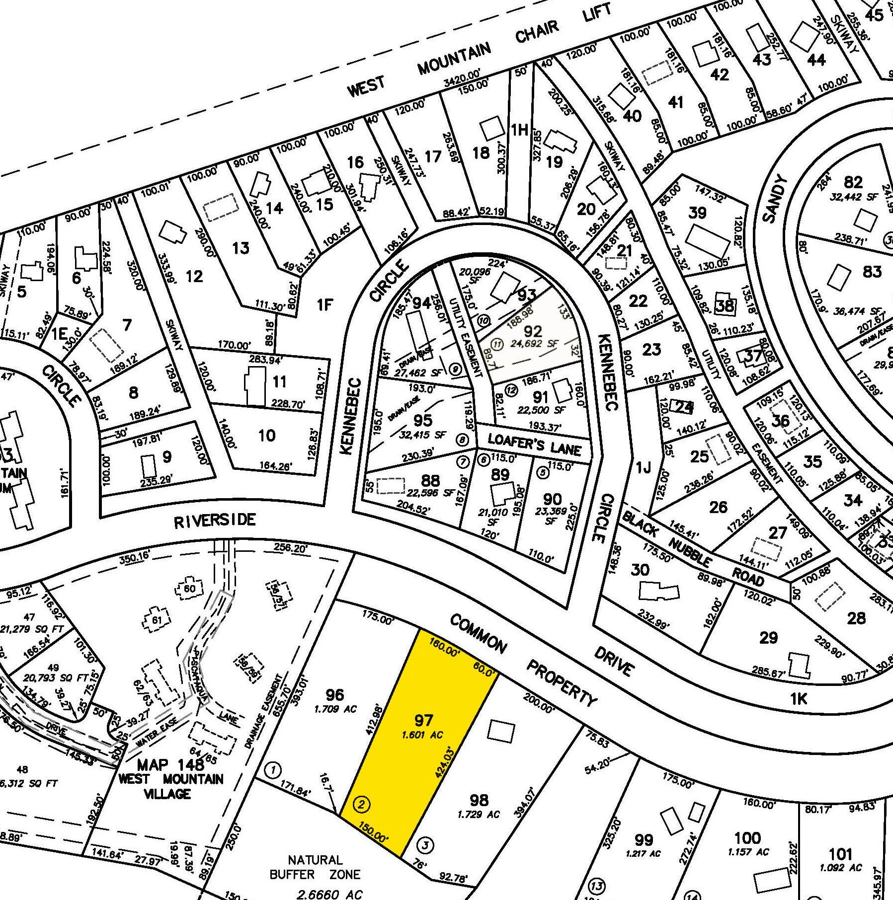 6020 Riverside Drive Kingfield, ME 04947 - Photo 2 of 9 LOT 97 MAP HIGHLIGHT cropped
