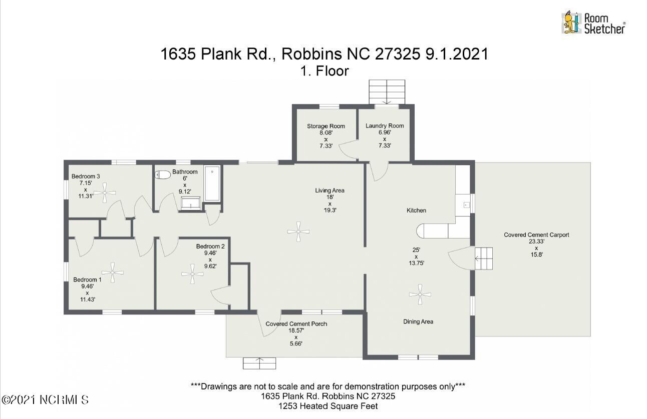 1635 Plank Road Robbins, NC 27325 - Photo 26 of 26 Floor plan 1635 Plank Rd