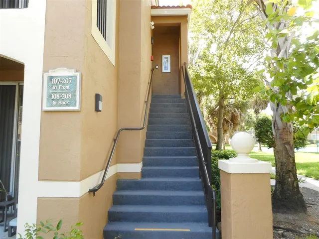 a view of front door