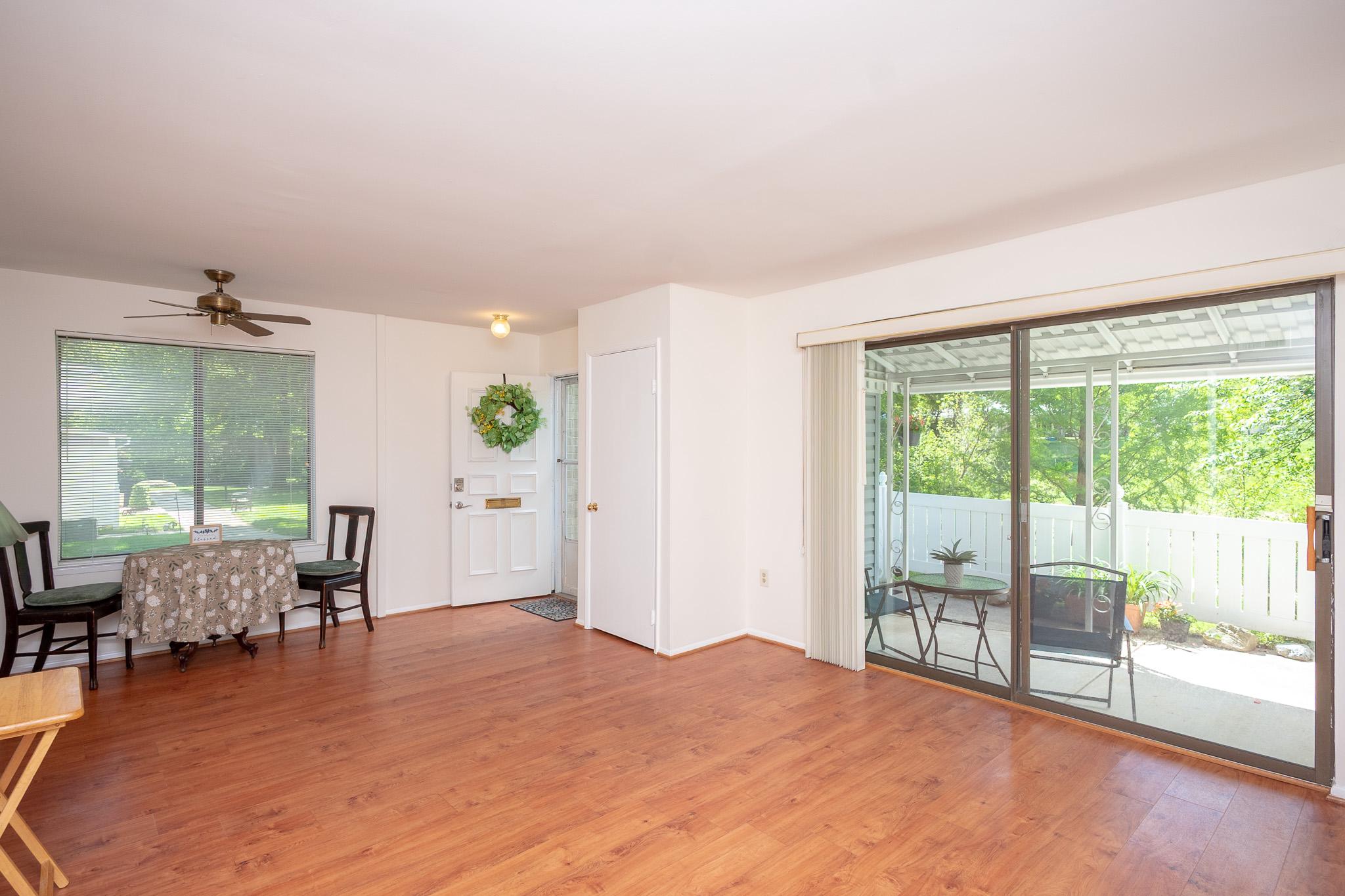 3160 Adderley Court, Unit 242A Silver Spring, MD 20906 - Photo 9 of 36 View of Patio from Living Room