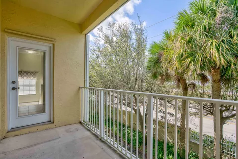 a view of a balcony