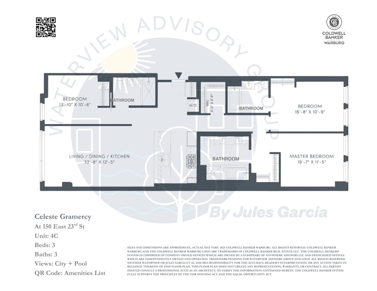 150 East 23rd Street, Unit 4C Manhattan, NY 10010 - Photo 12 of 12 a black and white photo of a book shelf