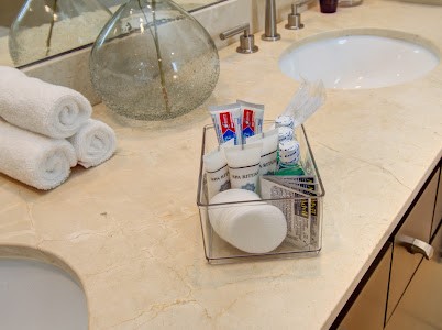 4510 Maxie Street, Unit B Houston, TX 77007 - Photo 10 of 39 a bathroom with a sink mirror and vanity