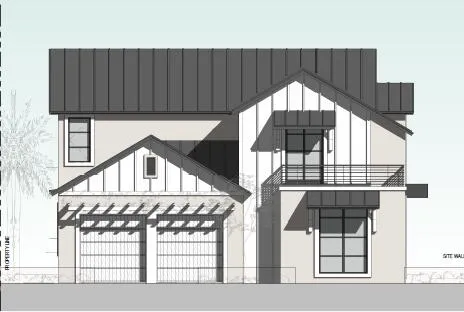 a house view with a outdoor space