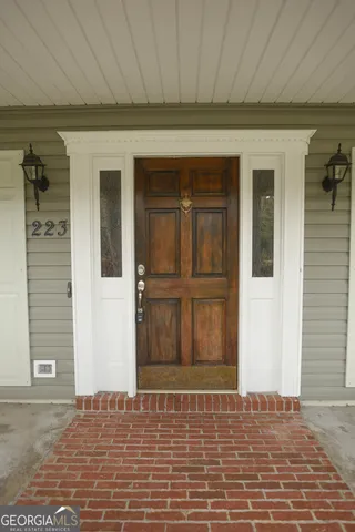 a view of front door