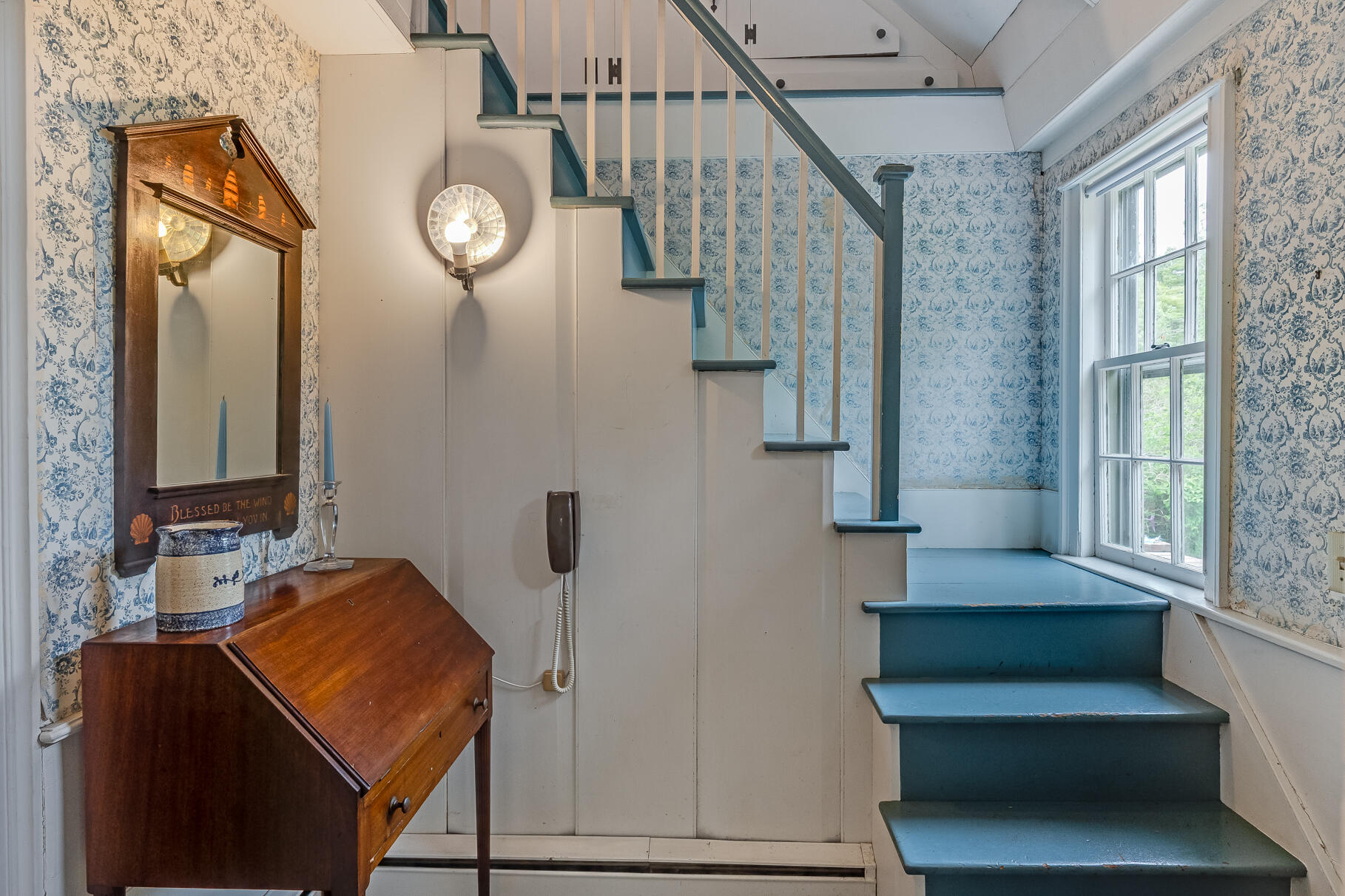 575 Nauset Road Eastham, MA 02642 - Photo 20 of 68 a view of staircase with wooden floor and a large window