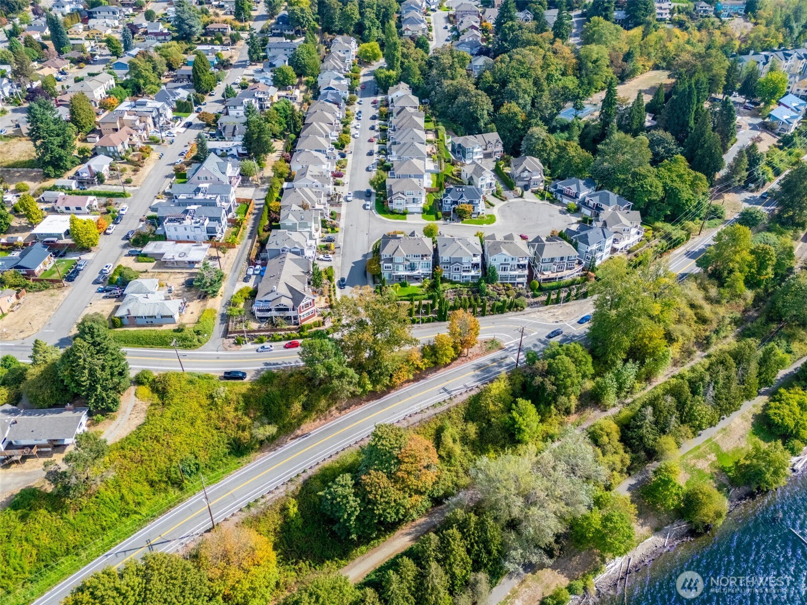 1011 North 27th Place Renton, WA 98056 - Photo 38 of 40 an aerial view of residential houses with outdoor space and street view