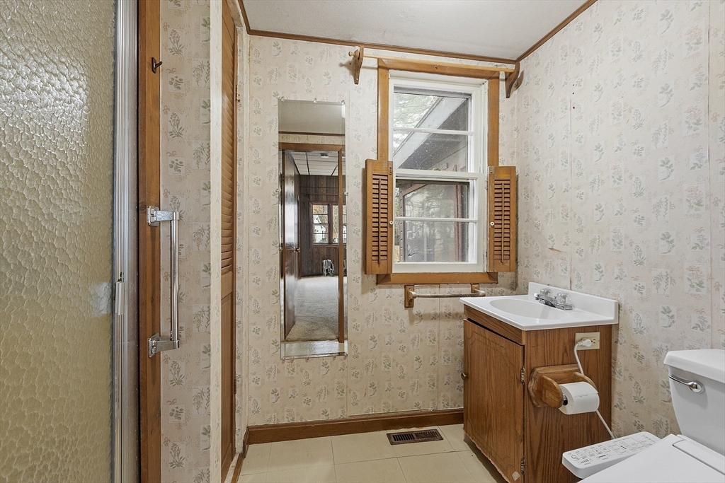 7 Hickory Lane Lunenburg, MA 01462 - Photo 37 of 40 a bathroom with a sink toilet and shower