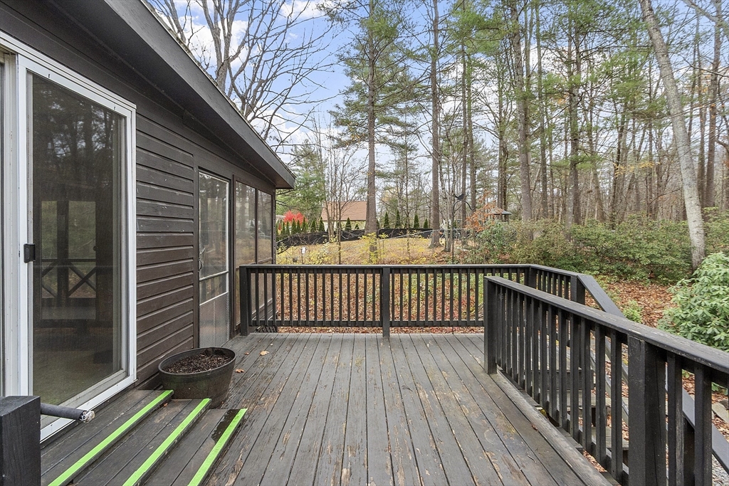 7 Hickory Lane Lunenburg, MA 01462 - Photo 5 of 40 a view of a wooden deck