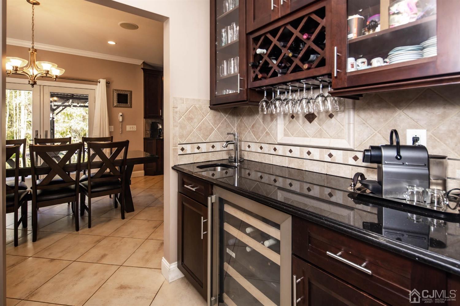 329 Pleasant Valley Road Old Bridge, NJ 08857 - Photo 13 of 75 Butlers Pantry, wet bar & wine cooler.