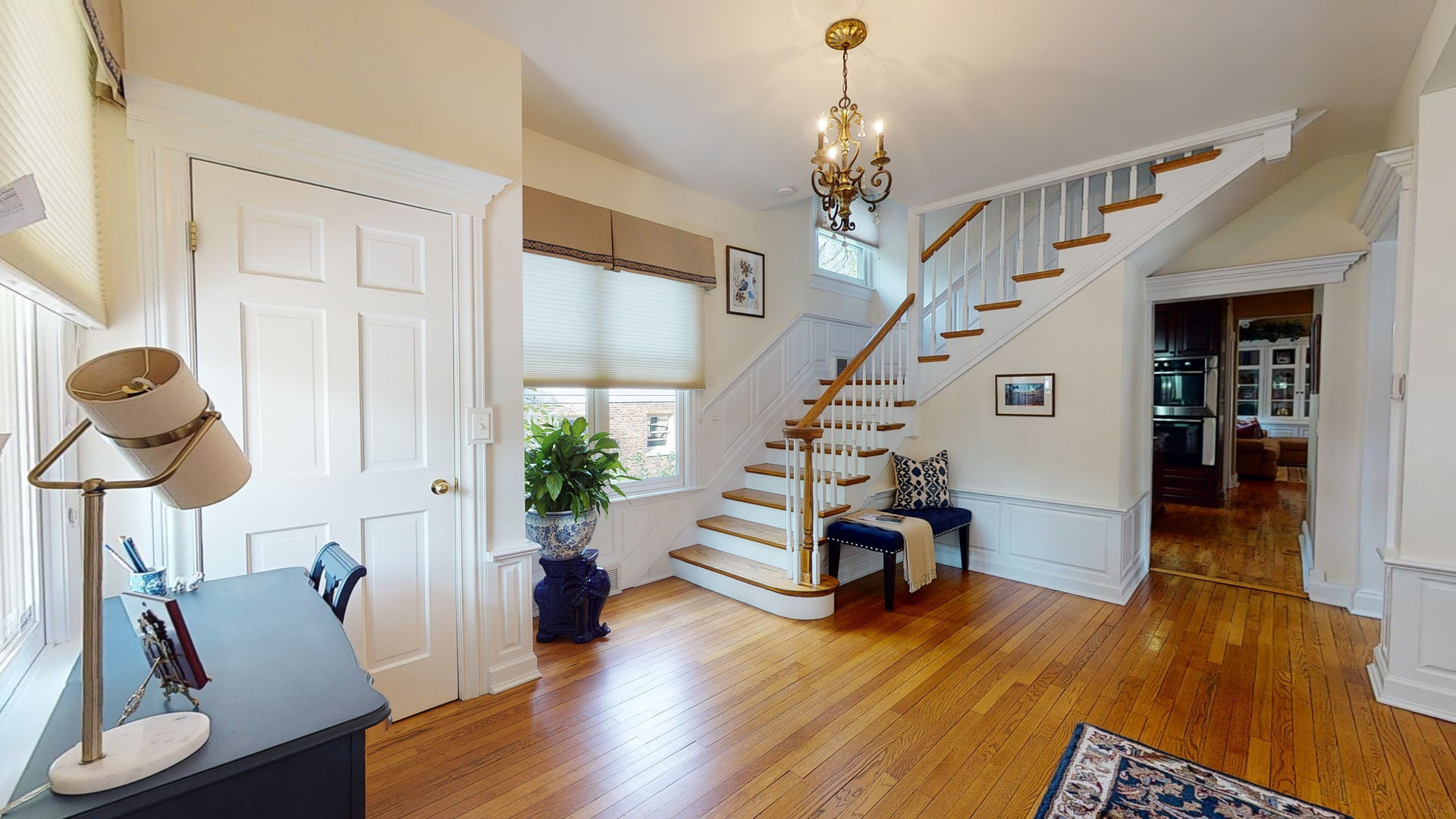 349 Downing Road Riverside, IL 60546 - Photo 6 of 47 a view of entryway with wooden floor