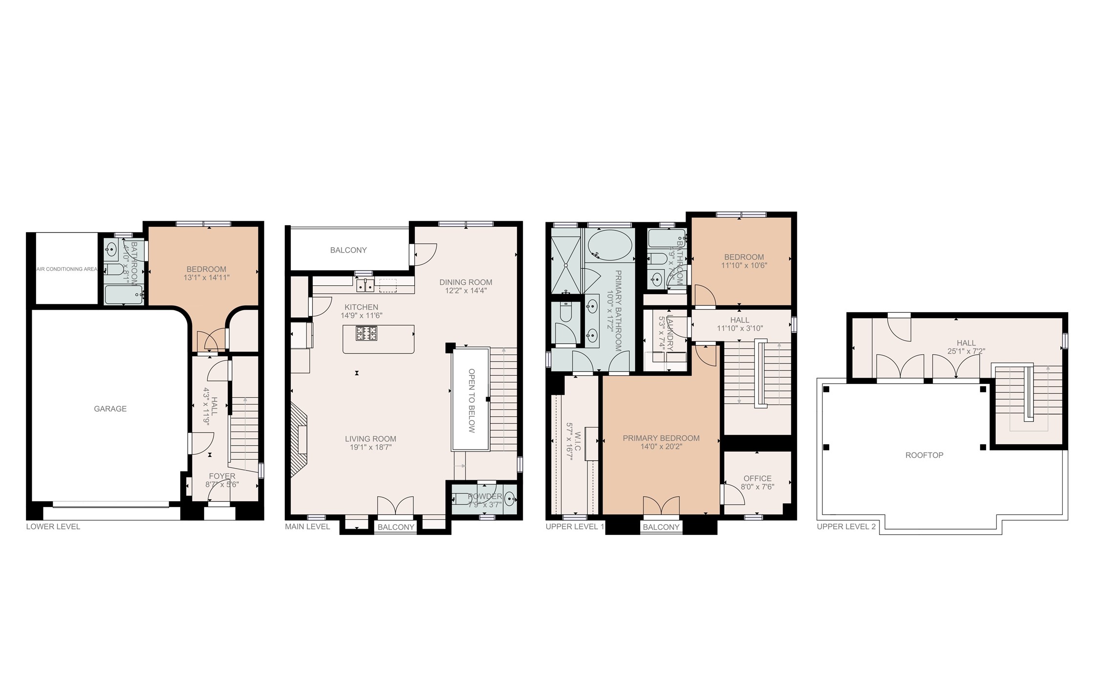 821 Lester Street Houston, TX 77007 - Photo 44 of 44 Floor plan for reference only. Do your own diligence verifying specific room sizes.