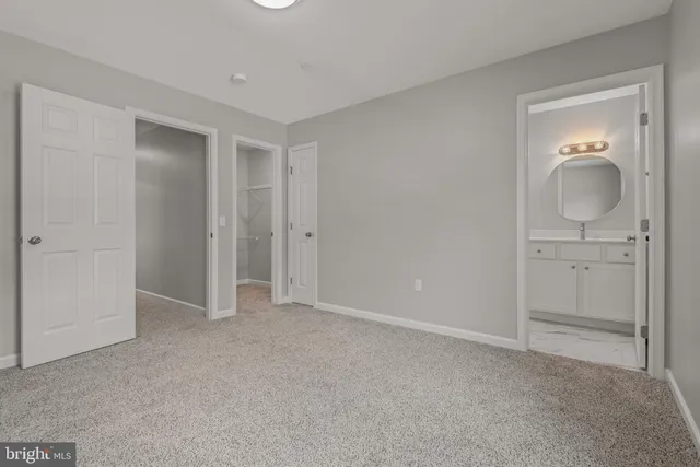 a view of an empty room