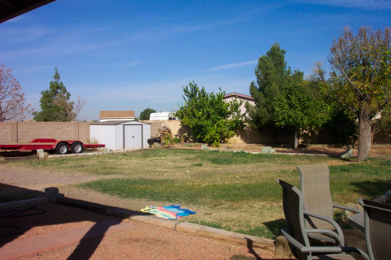 8532 West Ocotillo Road Glendale, AZ 85305 - Photo 5 of 5 Covered patio, RV gate, & citrus trees