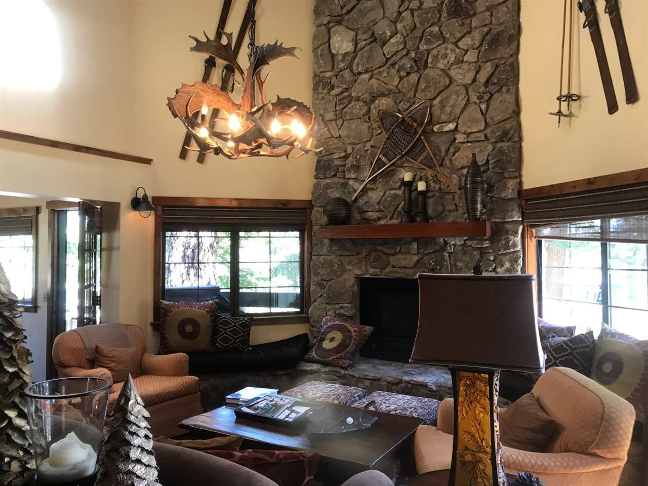334 Davison Road Mammoth Lakes, CA 93546 - Photo 3 of 15 a living room with furniture and a fireplace