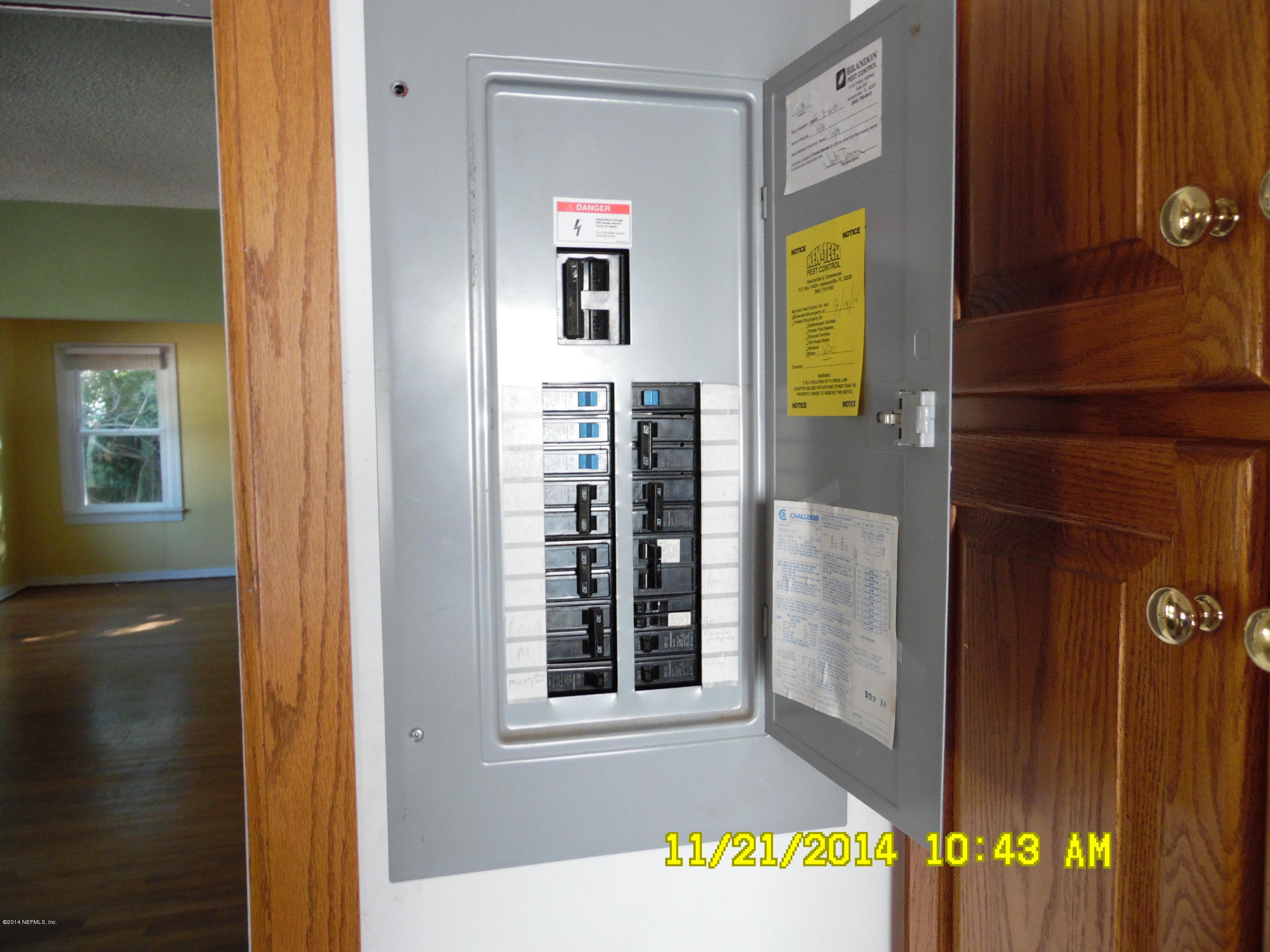 4620 Birkenhead Road Jacksonville, FL 32210 - Photo 10 of 22 Breaker panel
